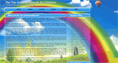 Desktop Screenshot of godsten-commandments.org